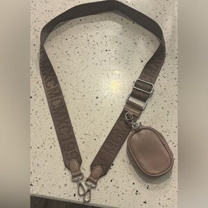 Steve Madden Brown Purse Strap with coin purse attachment